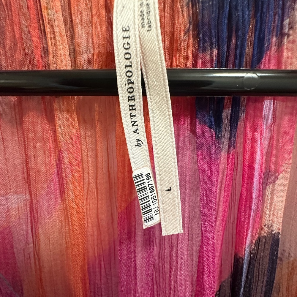 Anthropologie The Marais Printed Chiffon Maxi Dress. - Picture 3 of 13